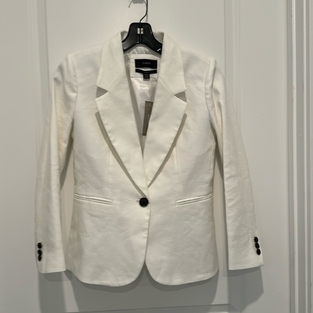 J. Crew White Blazer, New with tags